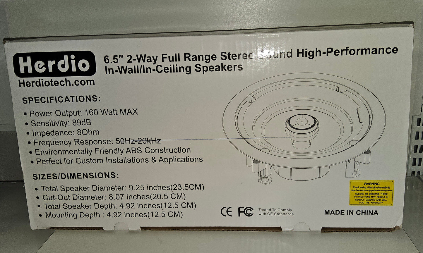 Lautsprecher zwei Wege Stereo High- Peformance 2er Set 160W