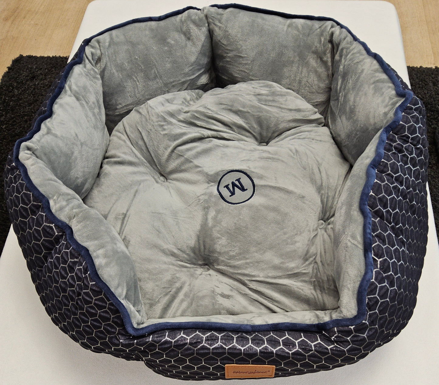 Haustier Platzkissen mit Futternapf gegen Schlingschutz