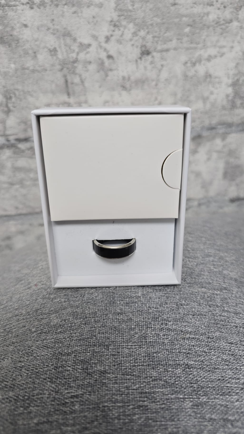 Smart Ring Gr. 10 schwarz-silber