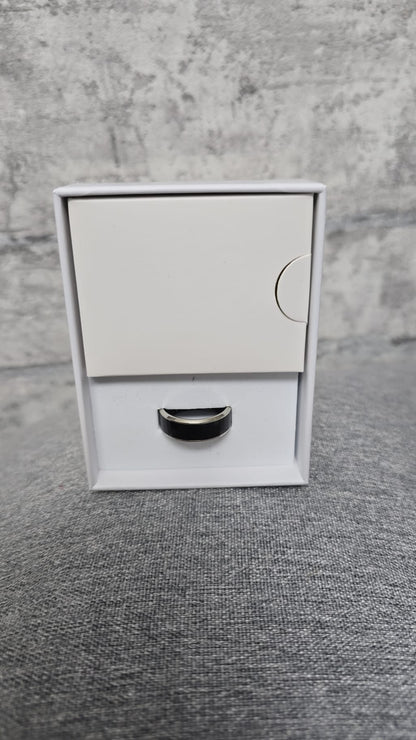 Smart Ring Gr. 10 schwarz-silber