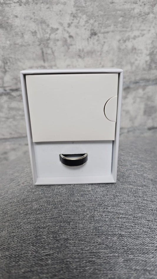 Smart Ring Gr. 10 schwarz-silber