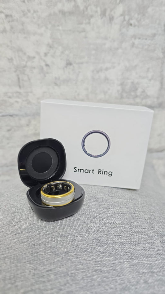 Smart Ring Gr. 9 Gold- Glanz Silber Matt