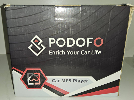 Podofo Black Stereo 2 Din Radio 7 Inch HD Touch Screen Camera Car Mp5 Player.