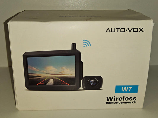 Digital Kabellos Rückfahrkamera Set W7 , Funk Rückfahrkameras mit Stabilem Signal, 5" HD Monitor, Drahtlose Rückfahrkamera mit IP68 Wasserdichter Kamera, Nachtsicht