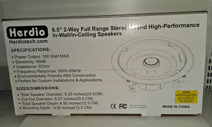 Lautsprecher zwei Wege Stereo High- Peformance 2er Set 160W