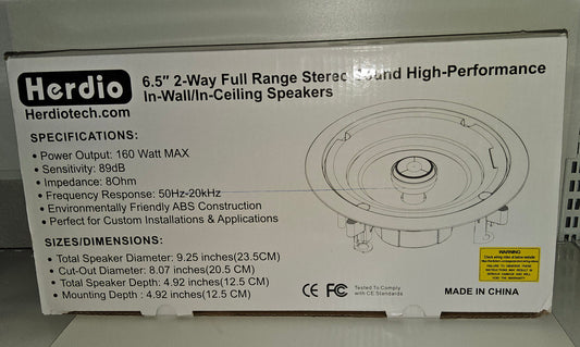 Lautsprecher zwei Wege Stereo High- Peformance 2er Set 160W