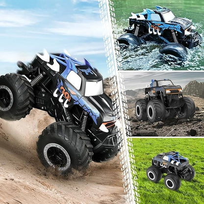 Amphibienfahrzeug Ferngesteuert Auto für Kinder 1:16, Offroad RC Auto Kinder, Monster Truck