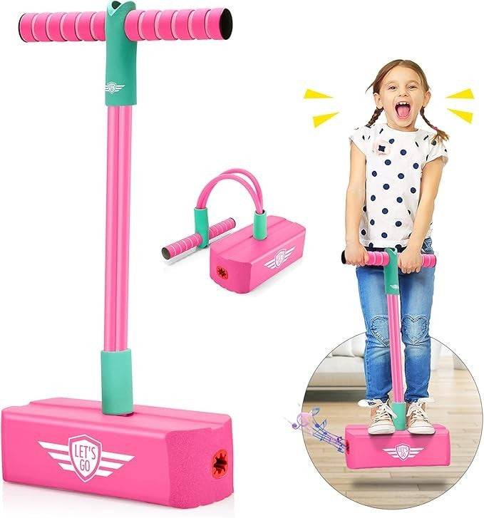 Toyzey pink Spielzeug für Draußen, Pogo Jumper Spiele ab 3 4 5 6 7 8Jahre Spielzeug ab 3-8 Jahre