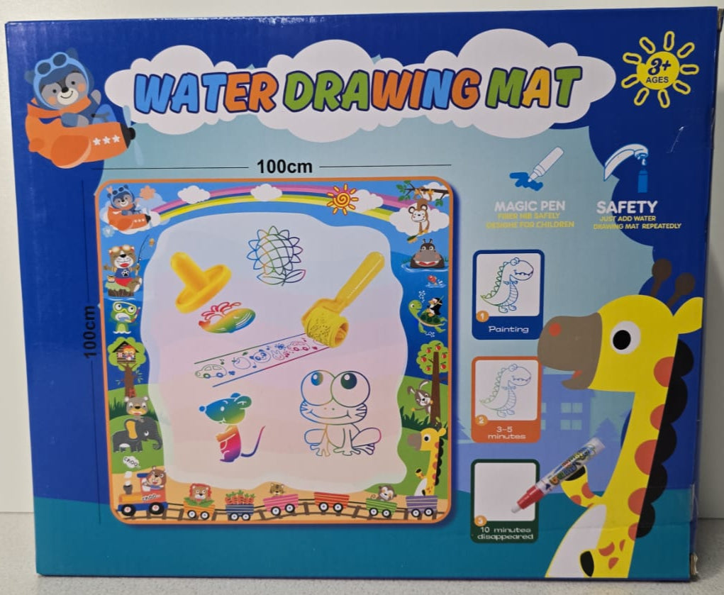 Spielzeug Kinderspielzeug ab 1 2 3 Jahre - 100×100cm Wasser Doodle Matte - Aqua Magic Doodle Matte - Große Wassermalmatte