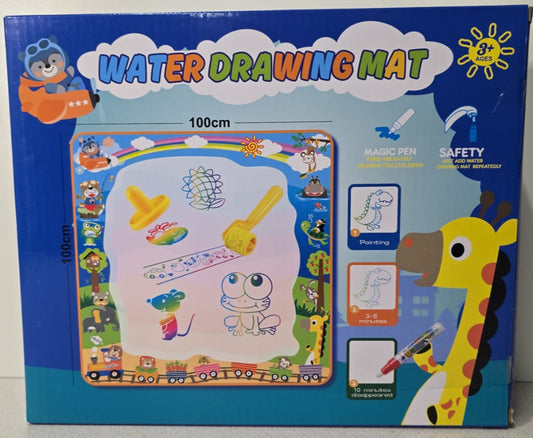 Spielzeug Kinderspielzeug ab 1 2 3 Jahre - 100×100cm Wasser Doodle Matte - Aqua Magic Doodle Matte - Große Wassermalmatte